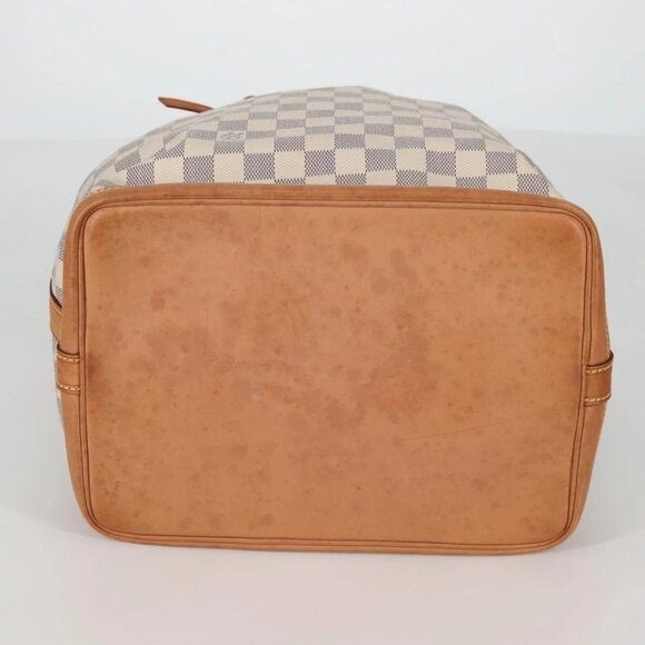 LOUIS VUITTON Damier Azur Noe Shoulder Bag N42222 LV Auth 141023V - Picture 8 of 16